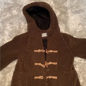Zara Brown Fleece-Lined Coat